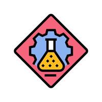 experiment progress research development color icon illustration vector