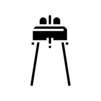 infrared sensor module glyph icon illustration vector