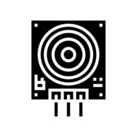 touch sensor module glyph icon illustration vector