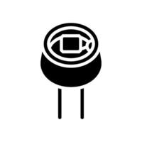 light intensity sensor module glyph icon illustration vector