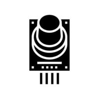 gas sensor module glyph icon illustration vector