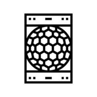 motion detection sensor module line icon illustration vector