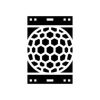 motion detection sensor module glyph icon illustration vector