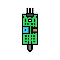 flame sensor module color icon illustration vector