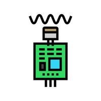 sound sensor waveform color icon illustration vector