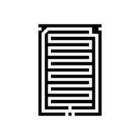 rain detection sensor glyph icon illustration vector