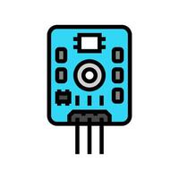 uv light sensor module color icon illustration vector