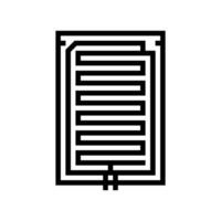 rain detection sensor line icon illustration vector