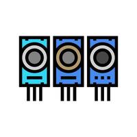 air quality monitoring sensor color icon illustration vector