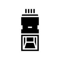 fingerprint sensor module glyph icon illustration vector