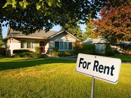 Charming single-family home for rent in suburb photo