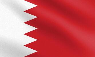 Flag of Bahrain with paper texture and light vector