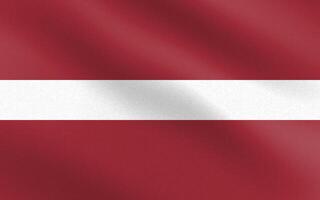 Flag of Latvia with paper texture and light vector