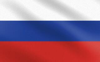 Flag of Russian with paper texture and light vector
