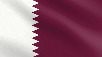 Flag of Qatar with paper texture and light vector