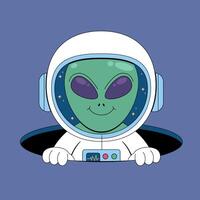 Alien space man by joshua klein vector