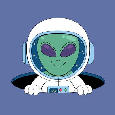 Alien space man by joshua klein