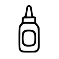 Outline Simple Glue Bottle Icon Symbol Shape vector