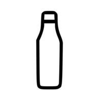 Outline Modern Simple Bottle Shape Icon Design vector