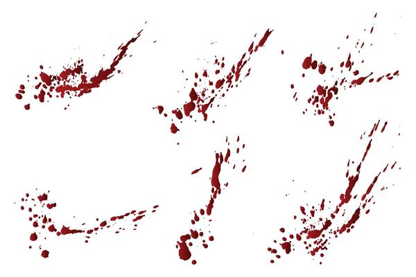 Set of creative gradient red blood background element