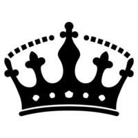 Outline Royal Crown Symbol Icon Design Element vector