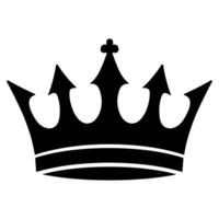 Silhouetted Crown Royal Symbol Icon Design Element vector