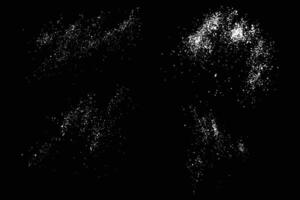 Realistic falling snowflake background set vector