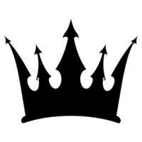 Silhouette Royal Crown Emblem Symbol Icon vector