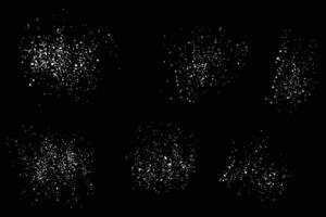 Falling collection of snow flakes snowfall background vector