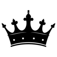 Silhouette Simple Crown Royal Monarch Royalty Icon Symbol vector