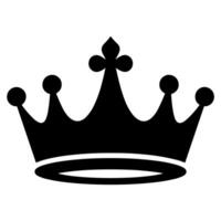 Silhouette Crown Royal Emblem Icon Symbol Design vector