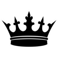 Silhouette Royal Crown Symbol Design Element Icon Illustration vector