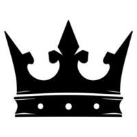 Silhouette Crown Royal Heraldry Symbol Design Illustration for Branding vector