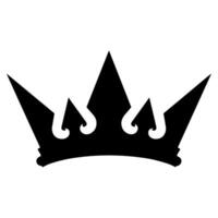 Simple Silhouette Crown Royal Symbol Icon Design for Royalty and Leadership vector