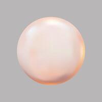 A pearl on a gray background vector