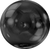 A black ball with a hole in the center vector