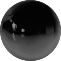 A black ball on a white background vector