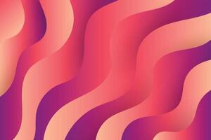 Layered wave shapes with a smooth gradient transition in a soft orange color palette creating an abstract wavy background vector