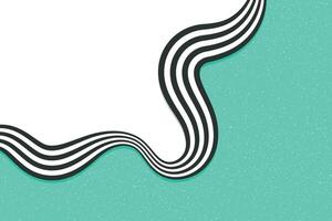 Abstract swirl of striped bicolor waves over a colorful surface with fine texture, suitable for modern graphic illustrations vector
