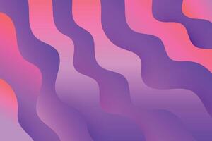 Stylized graphic design featuring smooth gradient waves in violet and pink shades forming a fluid and artistic abstract background vector