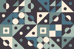 Modern geometric seamless pattern with simple triangles and colorful contours perfect for trendy textile and vintage paper design vector
