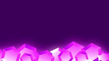 Bright purple crystals fill the bottom of the frame, creating a glowing chamber-like environment that hints at a mystical skull-powered energy video