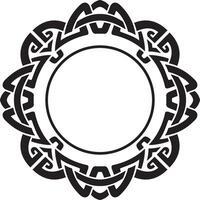 Abstract Celtic Radial Pattern Background vector
