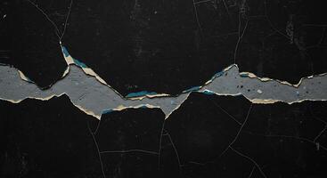A cracked wall with a crack in it photo