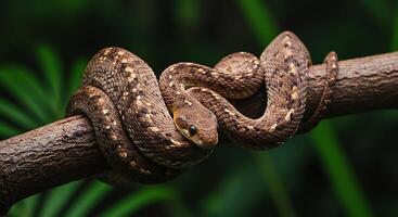A snake on a branch photo