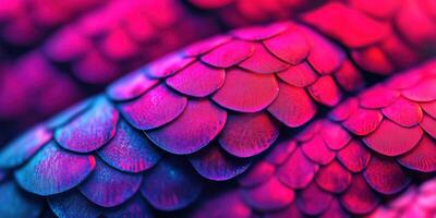 Abstract Pink Blue Scales Pattern Texture Background Digital Art Design neon macro shiny vivid image photo