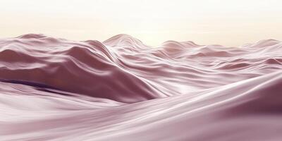 Abstract Pink Waves Soft Hills Gentle Landscape Digital Art Background Rose Calm Mauve Fluid Clean photo