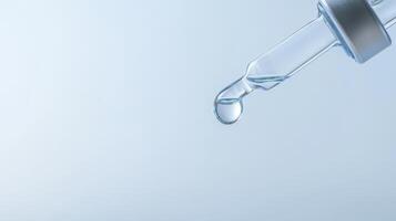 A syringe with liquid coming out of it photo