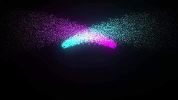 a colorful abstract background with a rainbow of particles video