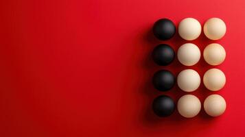 Eggs on red background photo